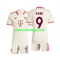 Camisola Bayern de Munique Kane 9 Criança Equipamento Terceiro 2024-2025 Manga Curta